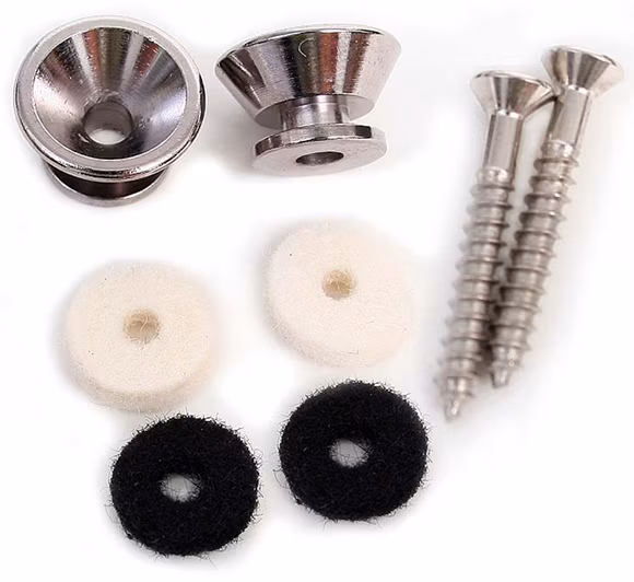 Fender American Standard Series Strap Buttons, Chrome - Hevederzár