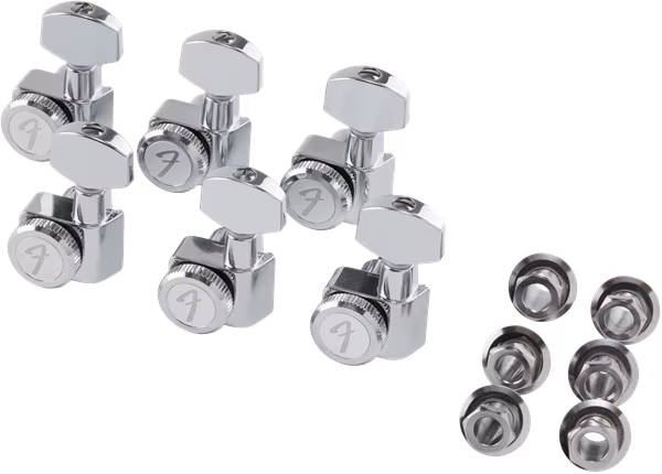 Fender Locking Strat/Tele Tuning Machines Left-Handed, Polished Chrome - Gitár mechanika