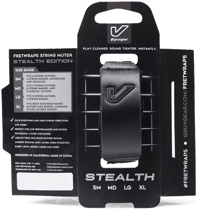 Gruvgear FretWraps Stealth Medium - Húr tompító
