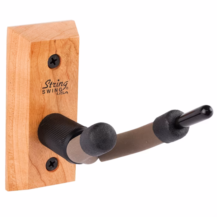 String-Swing Wall Mount Violin Hanger Cherry - Hegedű fogas