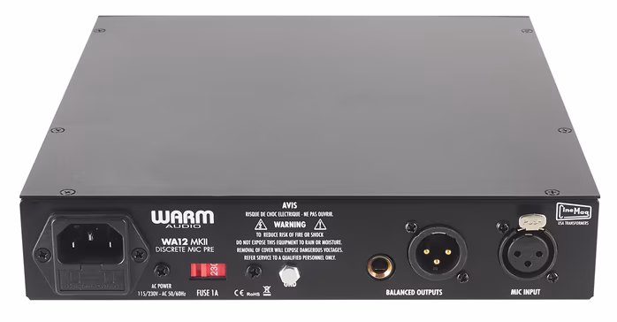 Warm Audio WA12 MKII Black - Mikrofon előerősítő