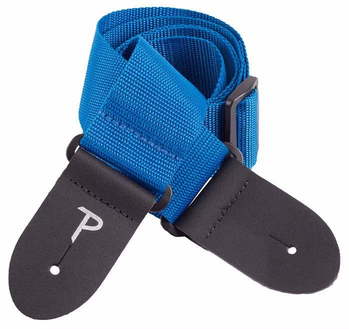 Perri's Leathers Poly Pro Extra Long Blue - Gitár hevederek