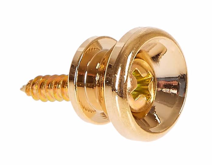 Taylor Strap Button & Screw, Gold - Hevederzár