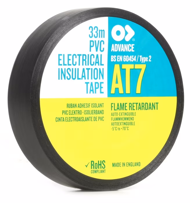 Advance Tapes PVC insulation tape Black 33 m - Szigetelő szalag