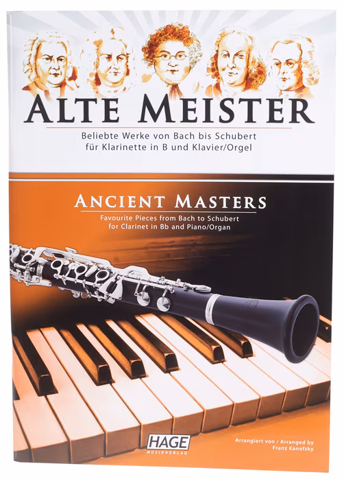 MS Ancient masters for clarinet in Bb and piano/organ - Énekeskönyv