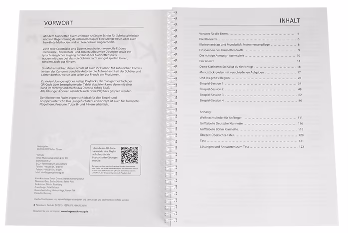 MS Klarinetten Fuchs 1 - Klarinét kotta