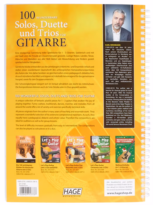 MS 100 wonderful solos, duets and trios for guitar - Gitár kotta