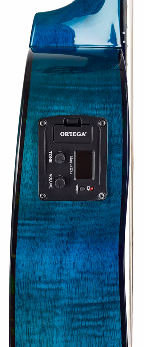 Ortega RGLE18BLF - Elektroakusztikus gitár ukulelé