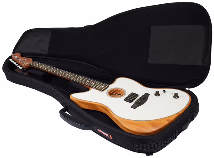Fender American Acoustasonic Jazzmaster EB AWT - Elektroakusztikus hibrid gitár