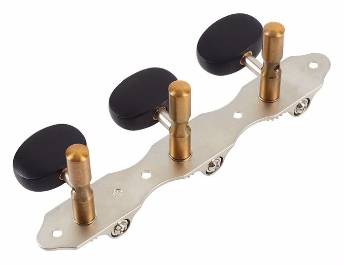 Taylor Slot Head Nickel/Ebony Tuner Buttons 6-String Set - Gitár mechanika