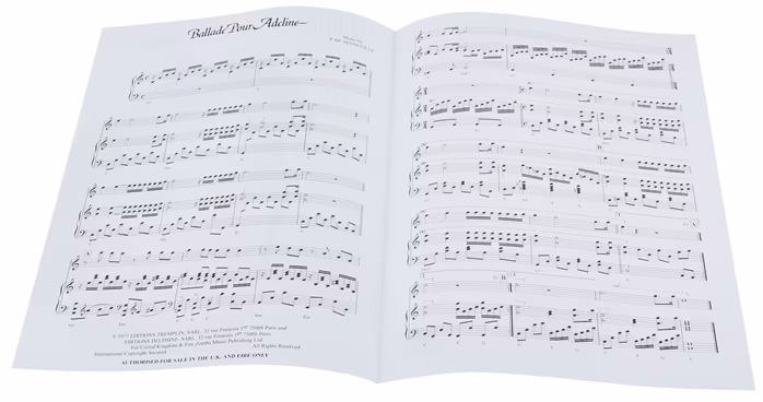 MS Paul De Senneville: Ballade Pour Adeline - Zongora kotta