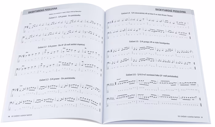 Baskytarová posilovna 101 cvičení v lichých taktech - Basszusgitár kotta