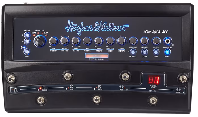 Hughes & Kettner Black Spirit 200 Floor - Tranzisztoros gitár erősítő