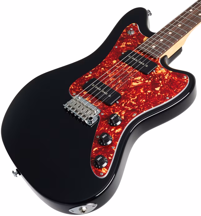 Suhr Classic JM, Black, S90, SSCII, 510, Tortoise Pickguard - Elektromos gitár