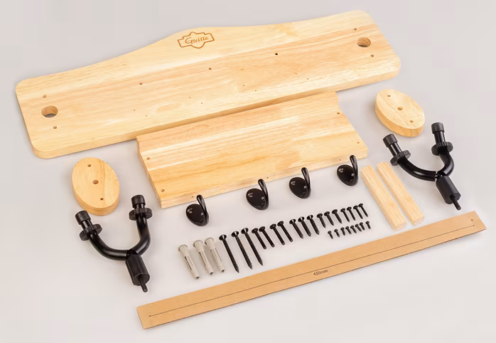 Guitto GGS-10 Double Guitar And Accessories Wall Hanger - Gitár állvány