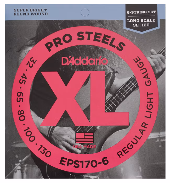D'Addario EPS170-6 - 6 húros basszusgitár húrok