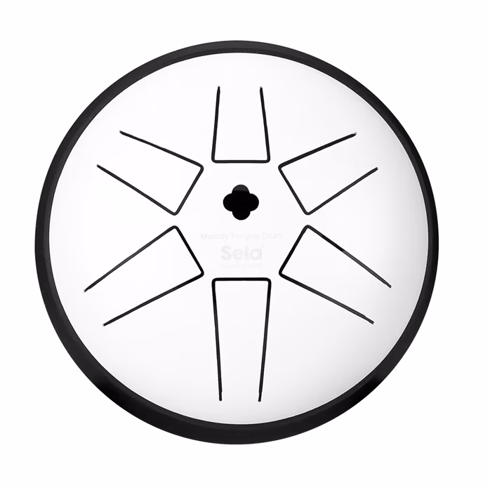 Sela 5,5" Melody Tongue Drum White - Tongue drum