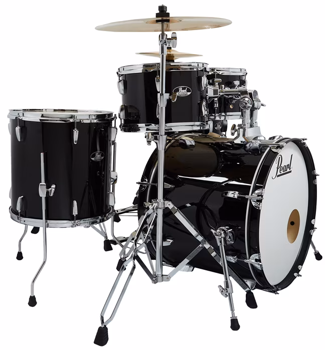 Pearl Roadshow Studio set Jet black - Dobszett cintányérokkal