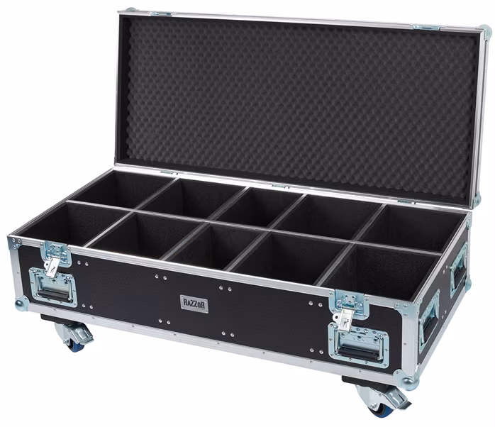 Razzor Cases 8x Chauvet ColorDashH7IP Static Wash light wheels - Doboz fényekre