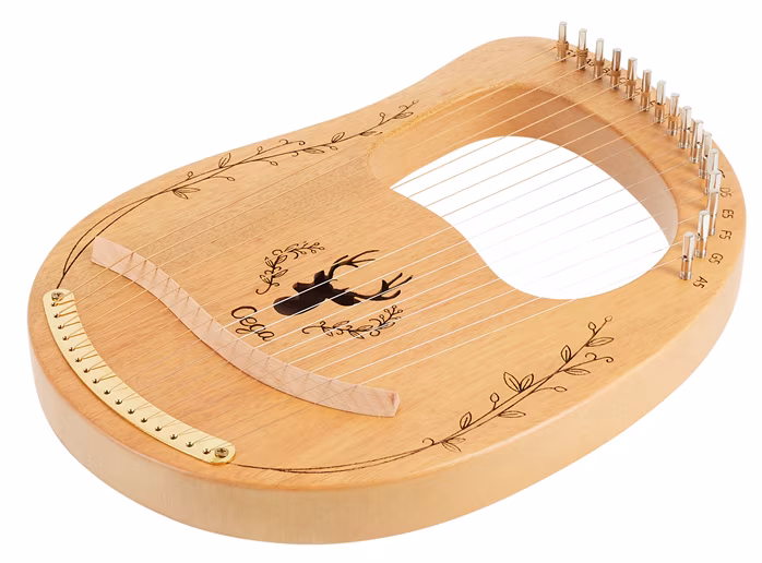 Cega Lyre Harp 16 Strings Natural - Lyre