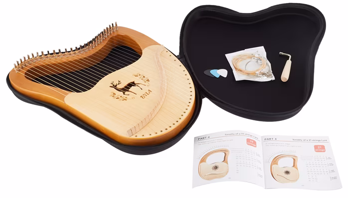 Byla Lyre Harp 27 Strings Natural - Lyre