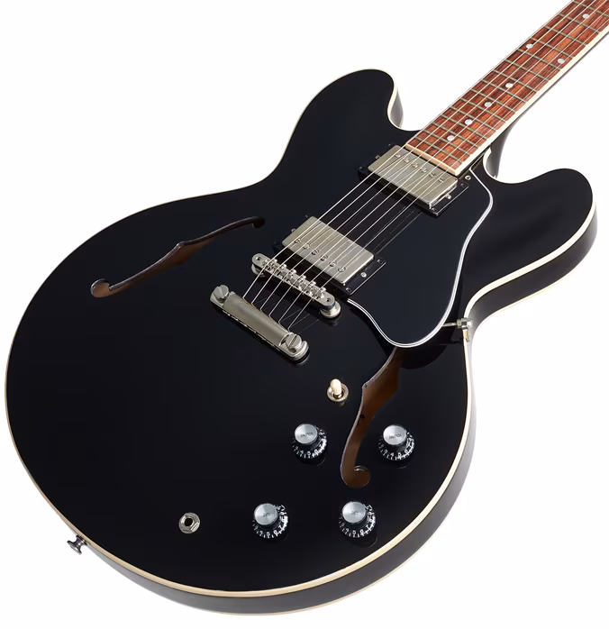 Gibson ES-335 Vintage Ebony  - Szemiakusztikus gitár