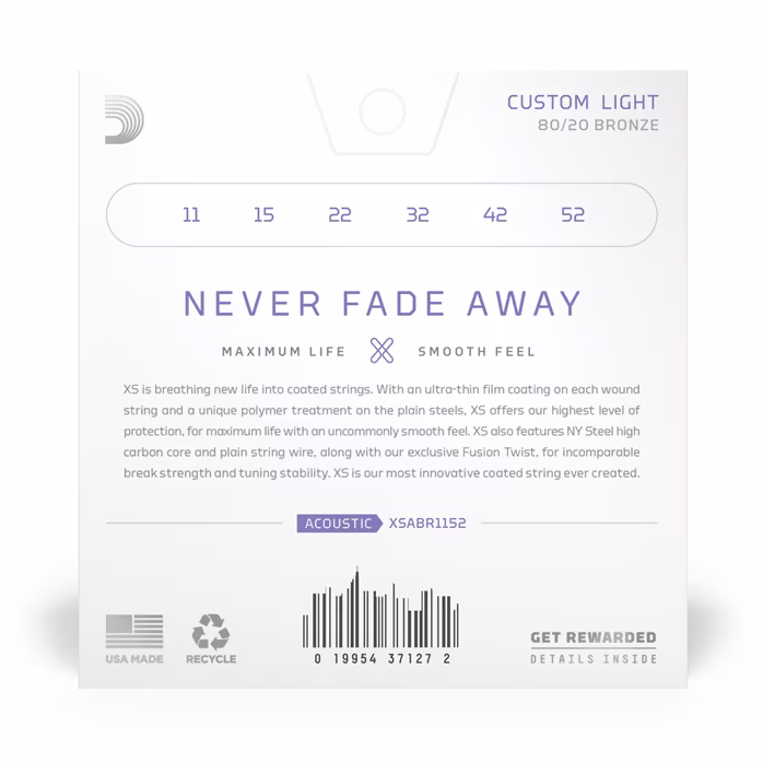 D'Addario XSABR1152 - Fém húrok akusztikus gitárra