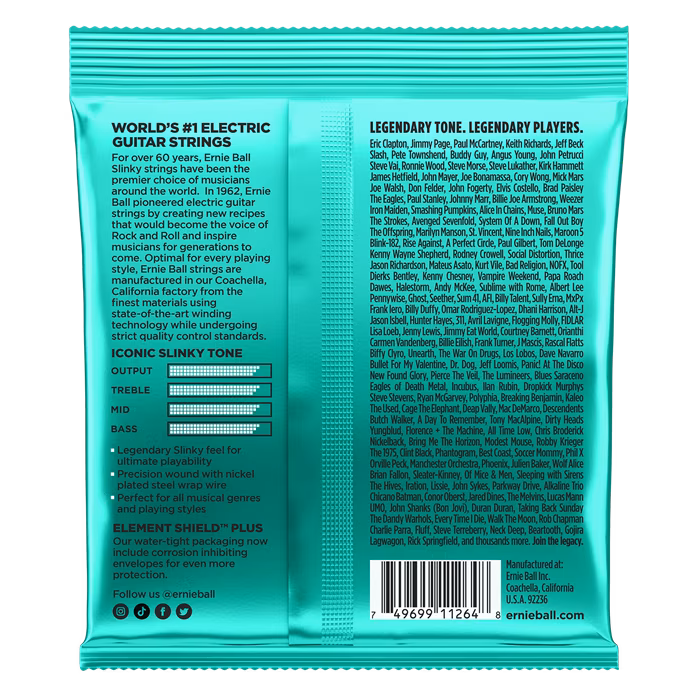 Ernie Ball 3626 Nickel Wound Not Even Slinky 3 Pack - Húrok elektromos gitárra