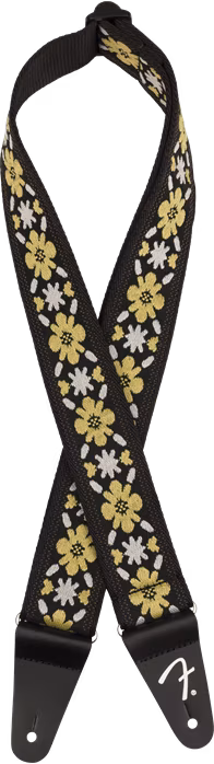 Fender Pasadena Woven Strap, Yellow Clover, 2" - Gitár hevederek