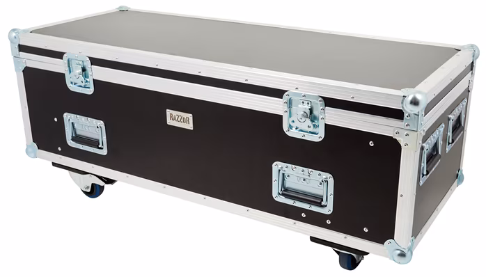 Razzor Cases Case for 8x Showtec Sunstrip Active MKII + compartment - Doboz fényekre