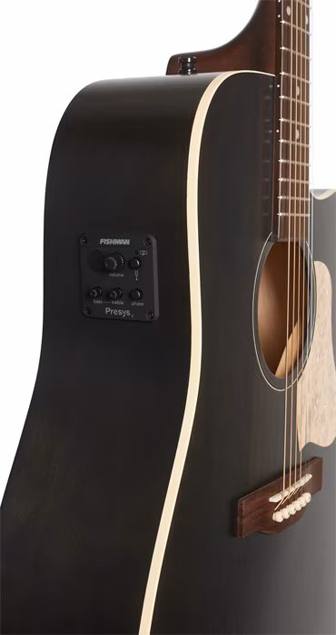 Art & Lutherie Americana Faded Black CW Presys II - Elektroakusztikus gitár