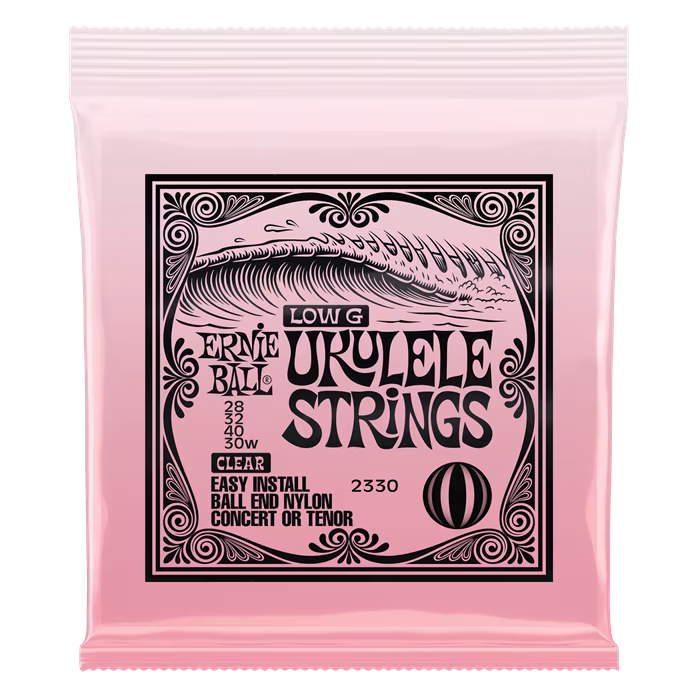 Ernie Ball Concert & Tenor Ukulele Strings Wound G Clear - Húrok koncert/tenor ukulele számára
