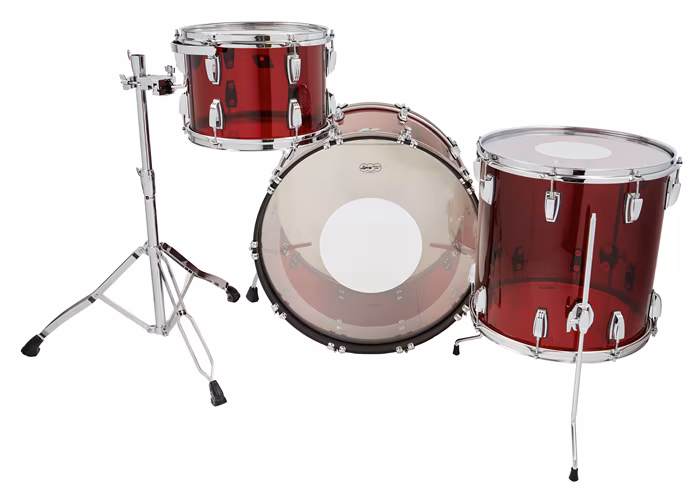 Ludwig Vistalite 50th Anniversary Probeat Red - Dobszett