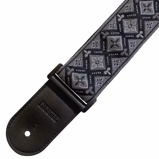 Richter Retro Black/Grey - Gitár hevederek