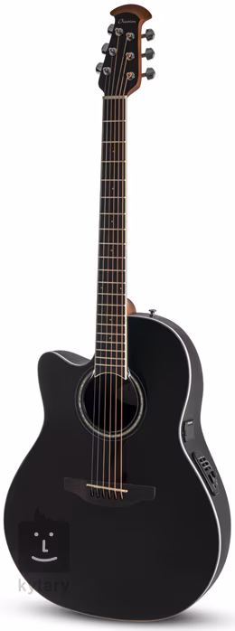 Ovation Celebrity CS Standard Mid Cutaway Black - Balkezes elektroakusztikus gitár