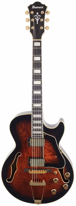 Ibanez AG95QA Dark Brown Sunburst - Szemiakusztikus gitár