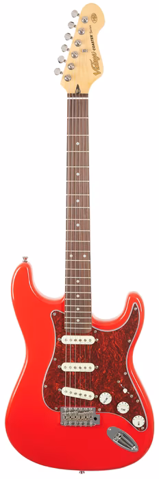Vintage V60 Coaster Gloss Red - Elektromos gitár
