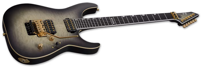 ESP E-II M-II QM Black Natural Burst - Elektromos gitár