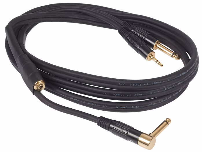 Bespeco Eagle Pro Instrument & Headphone Cable 2 m Angled - Összekötő kábel