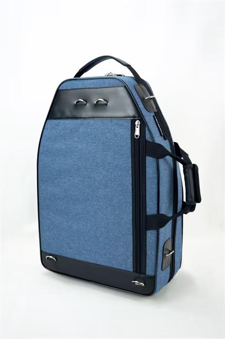 Marcus Bonna MB-5St Compact, Cationic Blue Nylon - Vadászkürt tok
