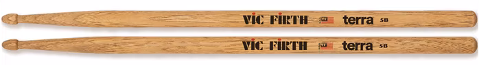 Vic Firth 5BT American Classic® Terra Series Drumsticks, Wood Tip - Hickory dobverő