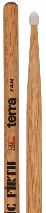 Vic Firth 7ATN American Classic® Terra Series Drumsticks, Nylon Tip - Hickory dobverő