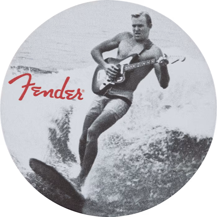 Fender Vintage Ads 4-Pk Coaster Set, Black and White - Hullámvasút