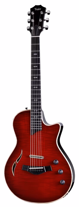 Taylor T5z Pro Cayenne Red Armrest - Elektroakusztikus hibrid gitár