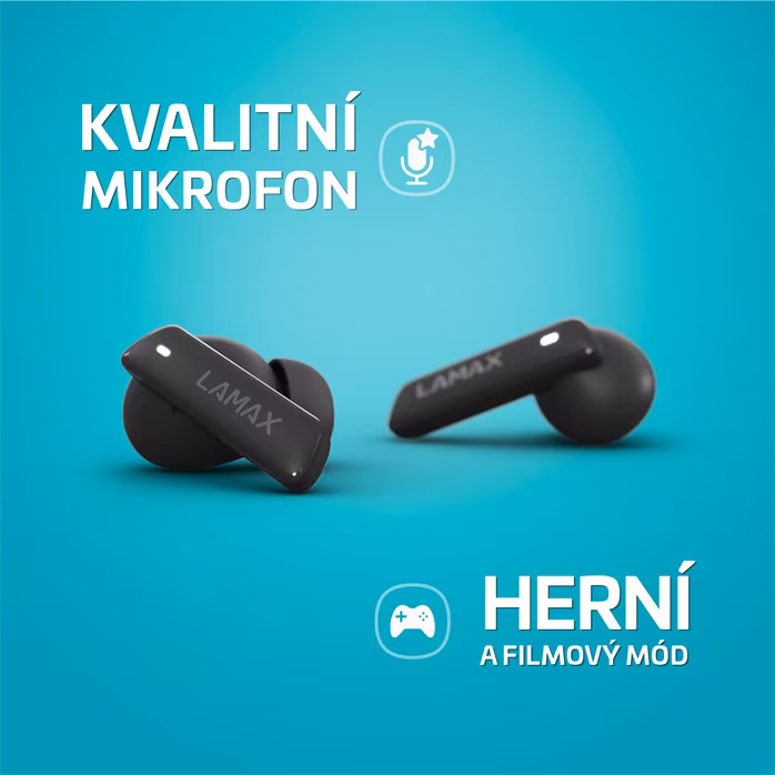 LAMAX Clips1 ANC Black (kicsomagolt) - Vezeték nélküli fülhallgató