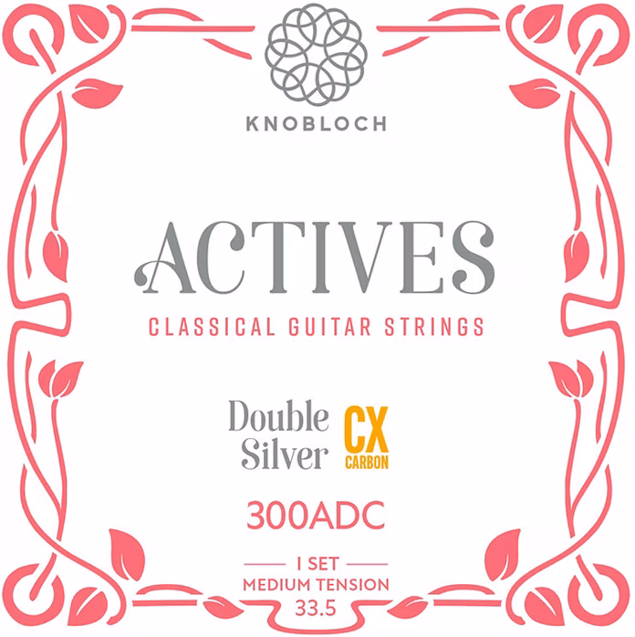 Knobloch ACTIVES Double Silver CX Carbon Medium Tension 33.5 - Nylon húrok klasszikus gitárra