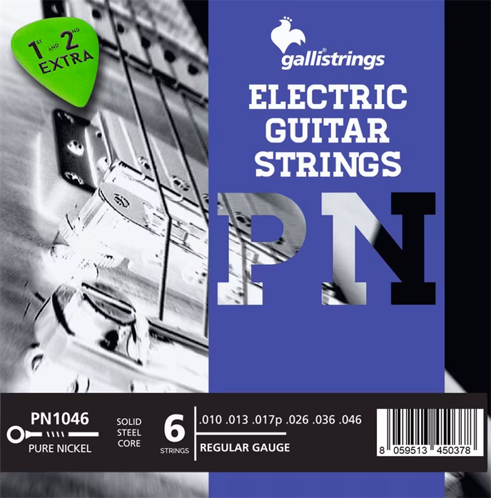 Galli PN1046 Groove Pure Nickel Regular - Húrok elektromos gitárra