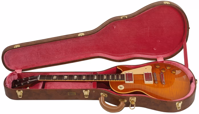 Gibson Custom 1959 Les Paul Standard Figured Top BOTB Page 53 Lemon Drop Gloss - Elektromos gitár
