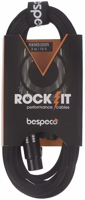 Bespeco ROCKIT Microphone Cable XLR M - XLR F 3 m - Mikrofon kábel