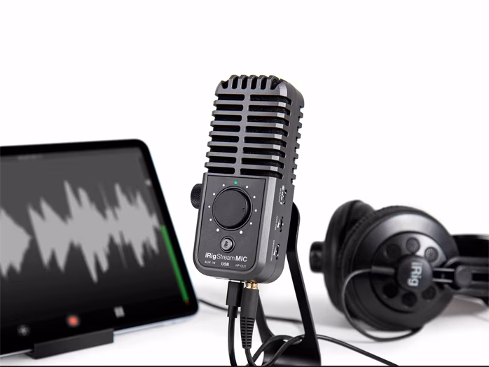 IK Multimedia iRig Stream Mic USB - USB-s kondenzátor mikrofon